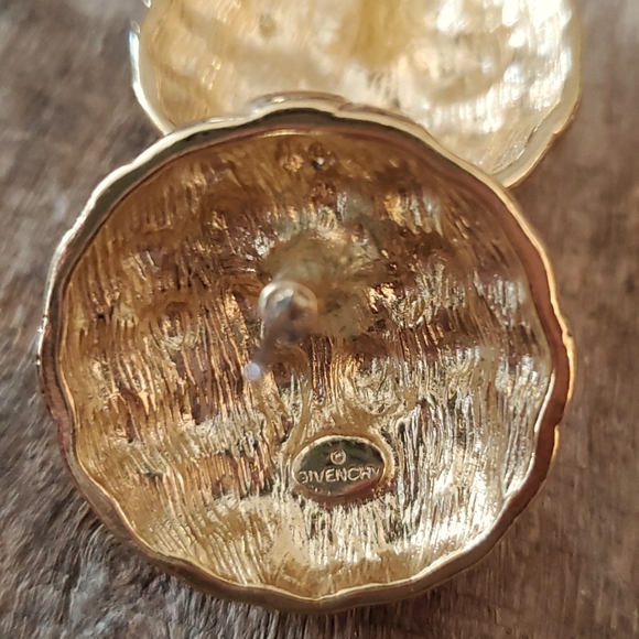 Authentic Vintage Givenchy Gold Earrings - Picture 2 of 6